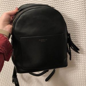 Black back pack purse